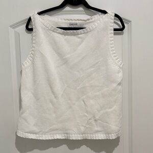 JEANNE PIERRE Classic White Tank Top